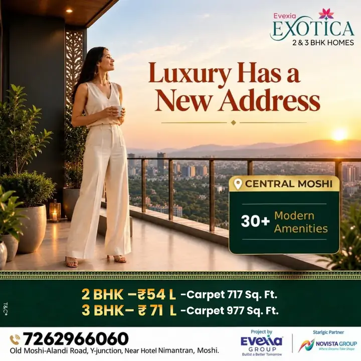 Evexia Exotica: Luxury Has a New Address. Real estate creative designed by Propgrow Media.
